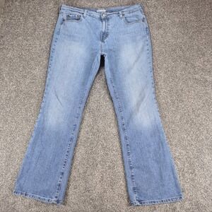 Y2K Levi's 515 Bootcut Jeans Womens 16 M (36x31) Light Blue Wash Denim Stretch